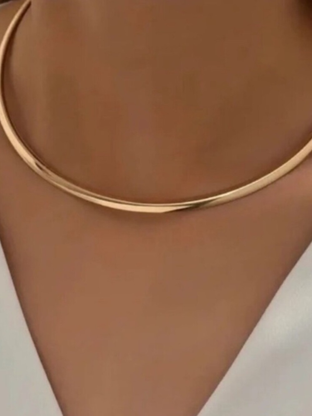 Classic Gold Choker Necklace - Minimalist Women’s Necklace